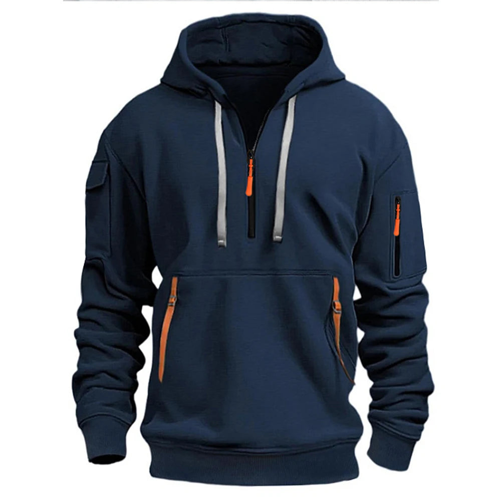 FlexFit Hoodie| Men's casual sports hoodie, spring and autumn fashion arm pocket