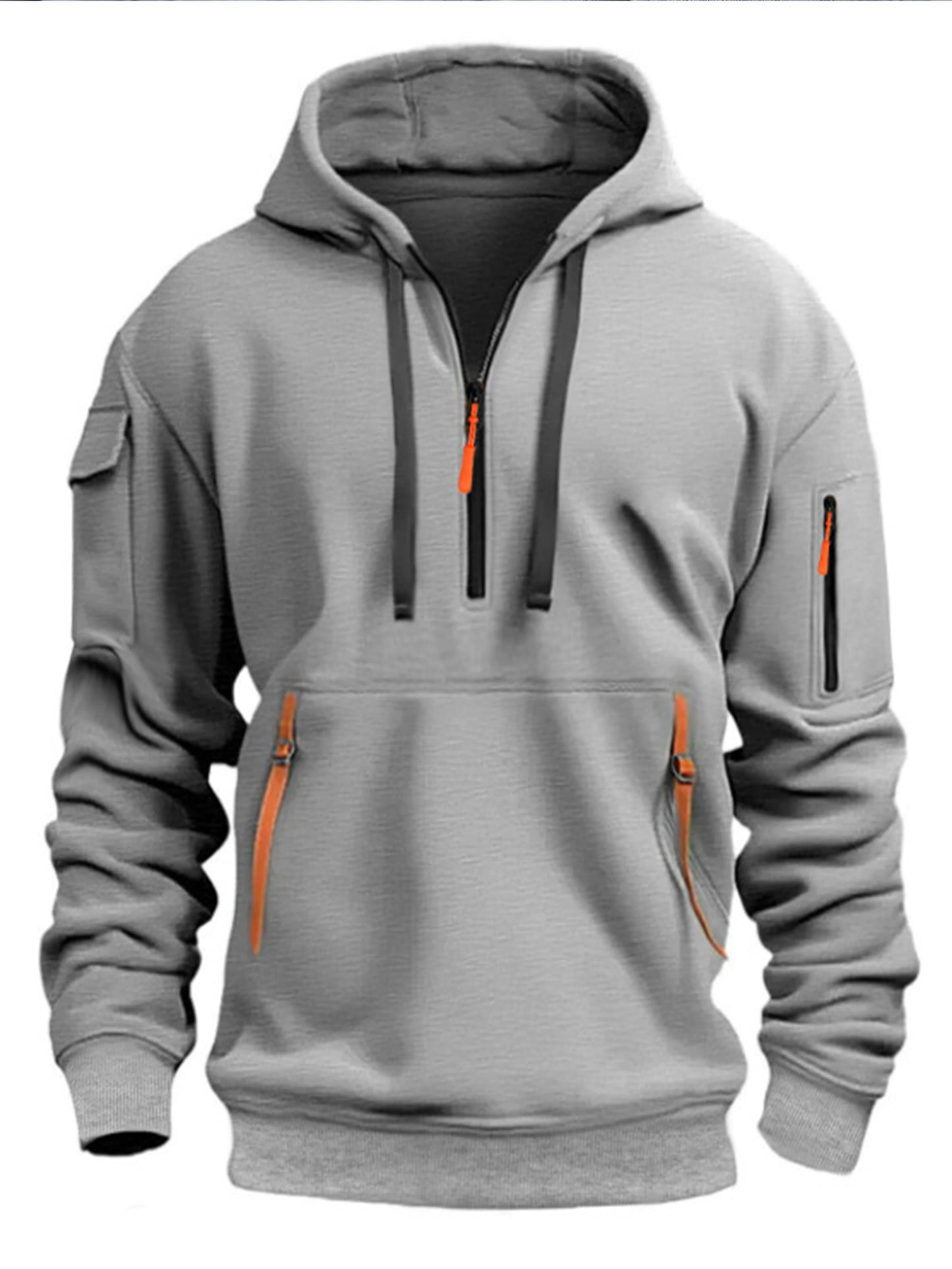 FlexFit Hoodie| Men's casual sports hoodie, spring and autumn fashion arm pocket