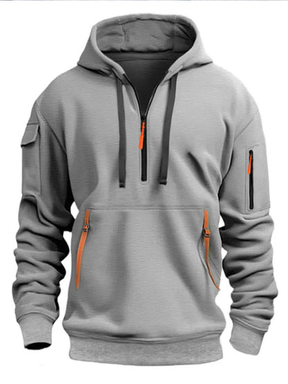 FlexFit Hoodie| Men's casual sports hoodie, spring and autumn fashion arm pocket