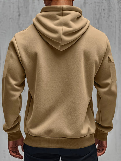 FlexFit Hoodie| Men's casual sports hoodie, spring and autumn fashion arm pocket