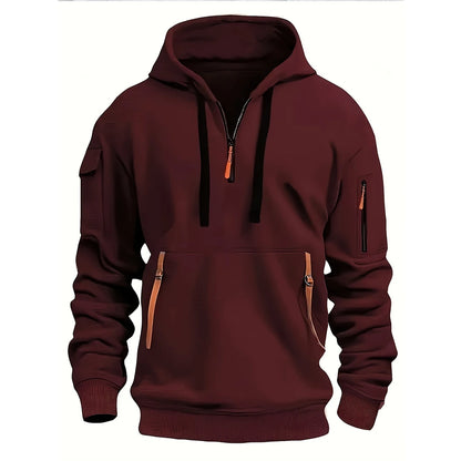 FlexFit Hoodie| Men's casual sports hoodie, spring and autumn fashion arm pocket