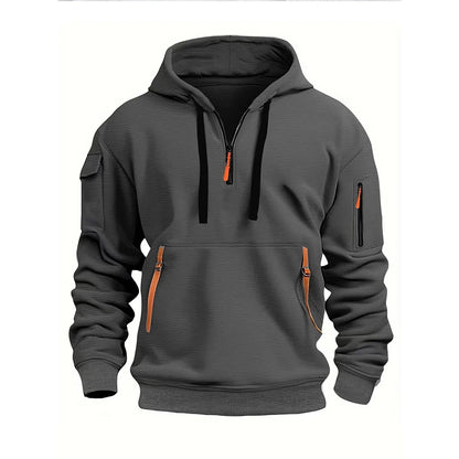 FlexFit Hoodie| Men's casual sports hoodie, spring and autumn fashion arm pocket