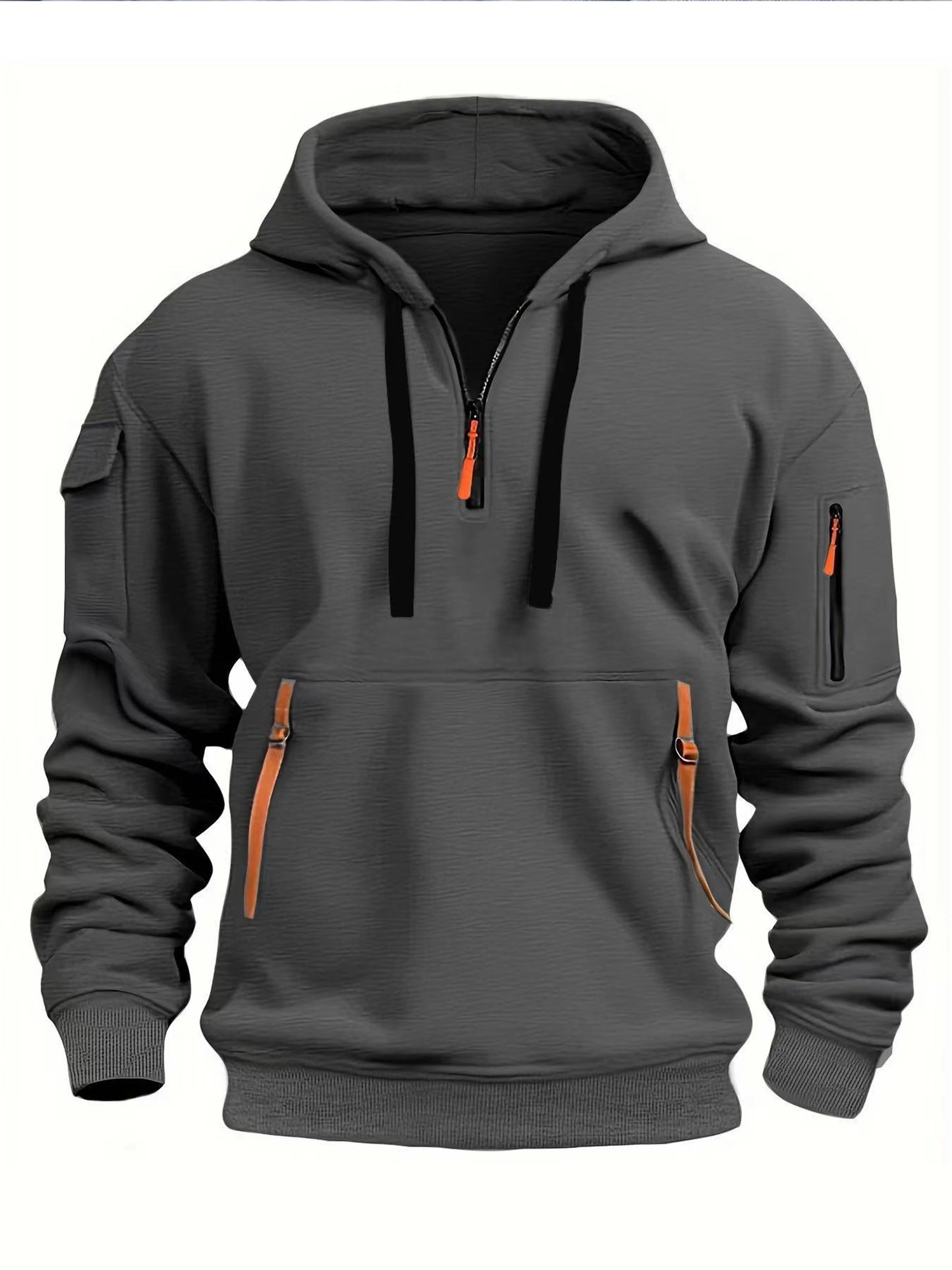 FlexFit Hoodie| Men's casual sports hoodie, spring and autumn fashion arm pocket