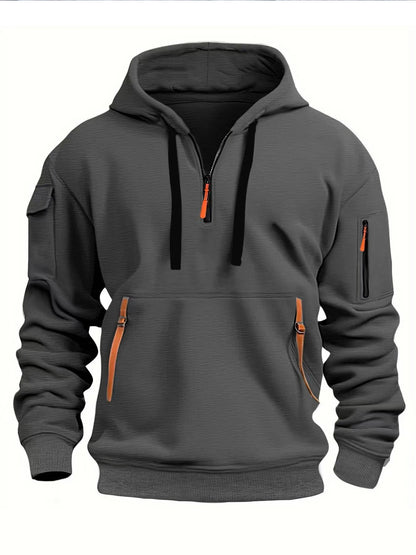 FlexFit Hoodie| Men's casual sports hoodie, spring and autumn fashion arm pocket