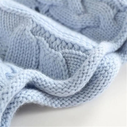 LuxeLoop Wool Pullover Hollow Wool Sweater Women Causal Loose Solid Knit Pullover
